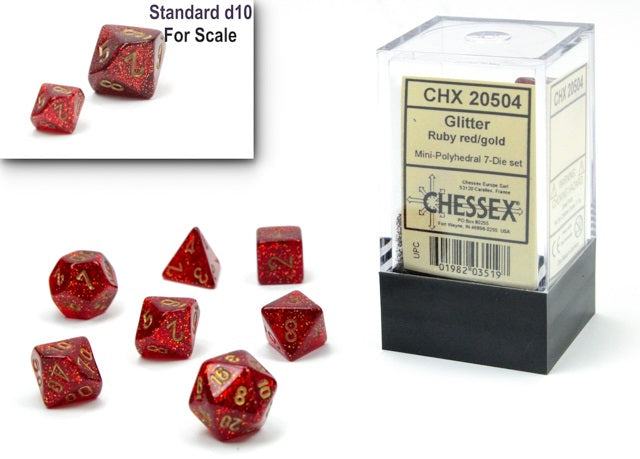 CHX 20504 MINI GLITTER 7-DIE SET RUBY/GOLD