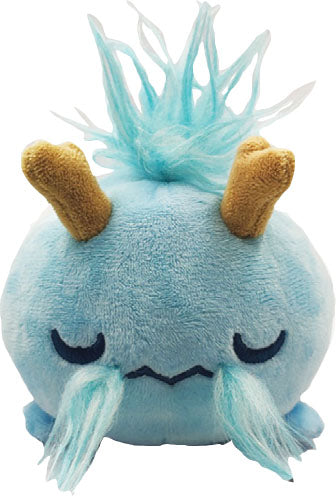 Plushie Tote Bag: Brown Dragon Map Tote Bag + Light Blue Dragon Plushie
