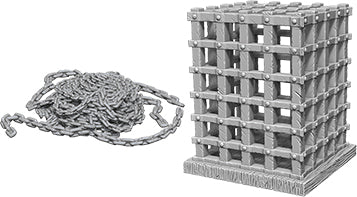 WizKids Deep Cuts Unpainted Miniatures: W06 Cage & Chains