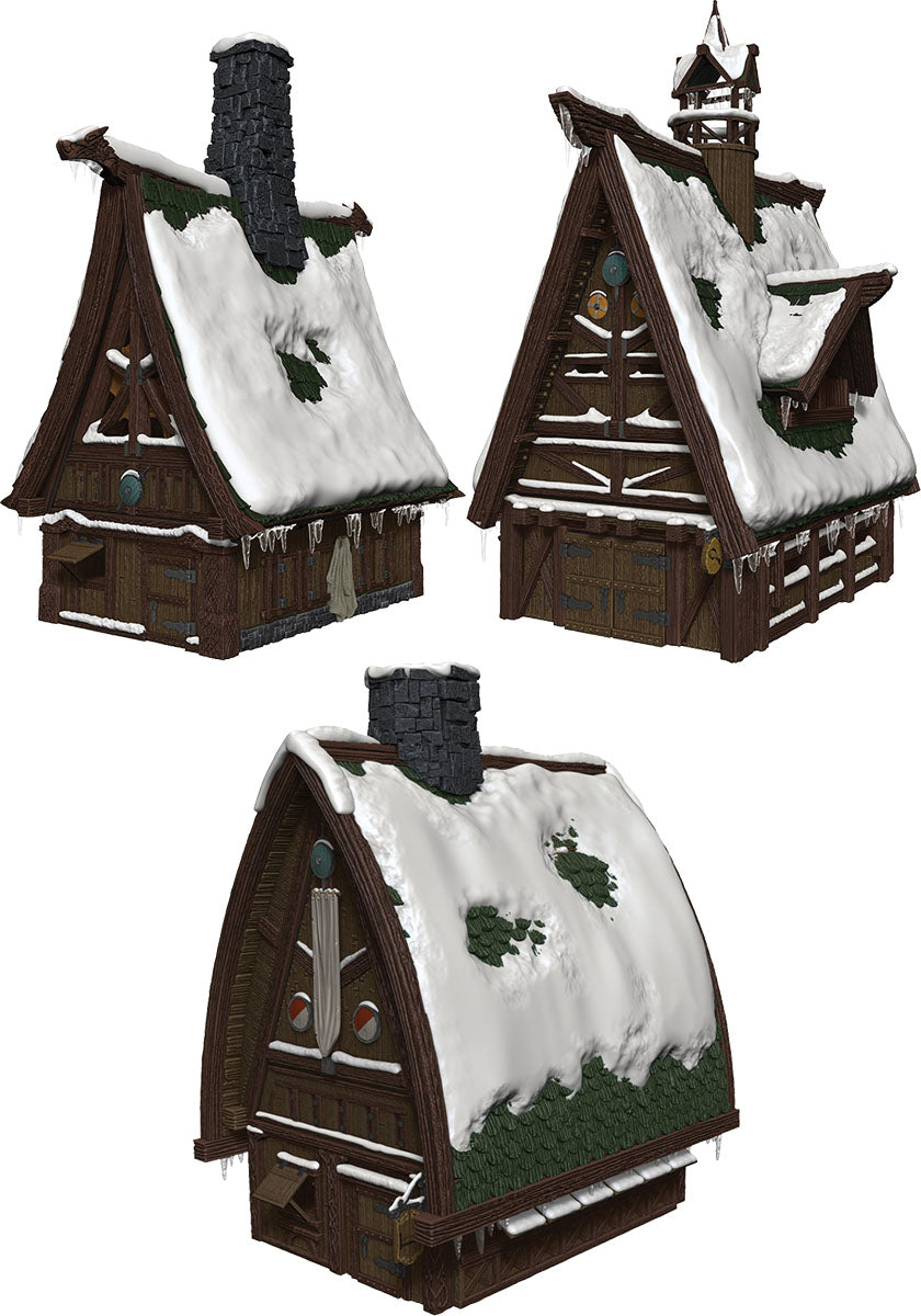 Dungeons & Dragons: Icons of the Realms Icewind Dale Rime of the Frostmaiden Ten Towns Papercraft Set