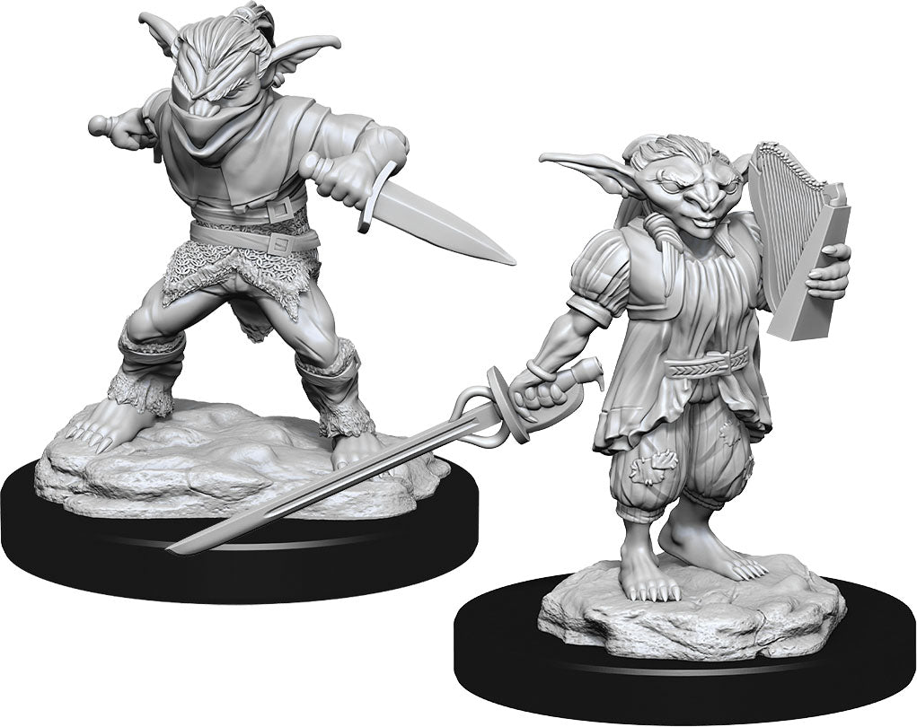 Dungeons & Dragons: Nolzur's Marvelous Unpainted Miniatures - W15 Male Goblin Rogue & Female Goblin Bard