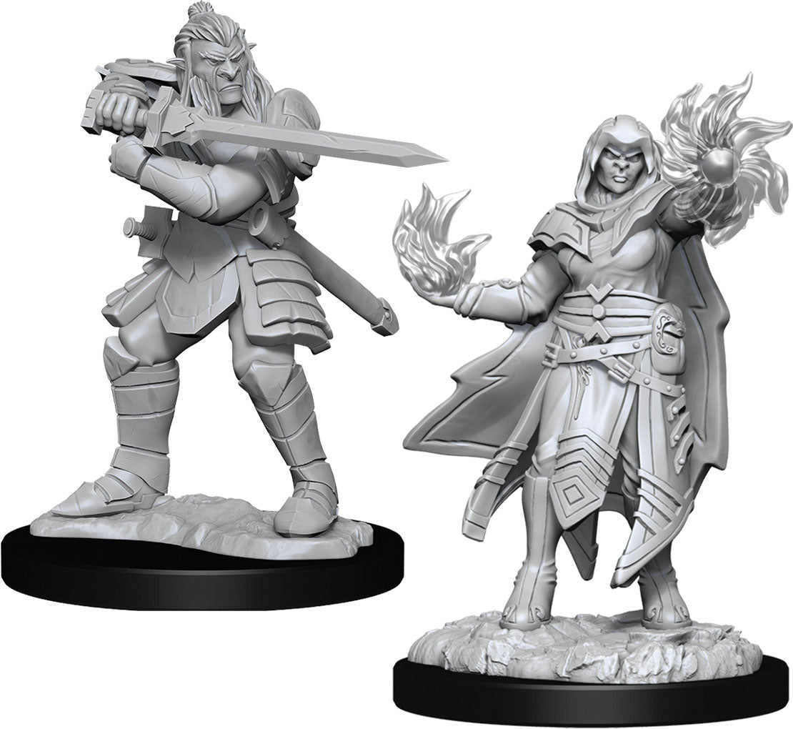Dungeons & Dragons: Nolzur's Marvelous Unpainted Miniatures - W15 Hobgoblin Fighter Male & Hobgoblin Wizard Female