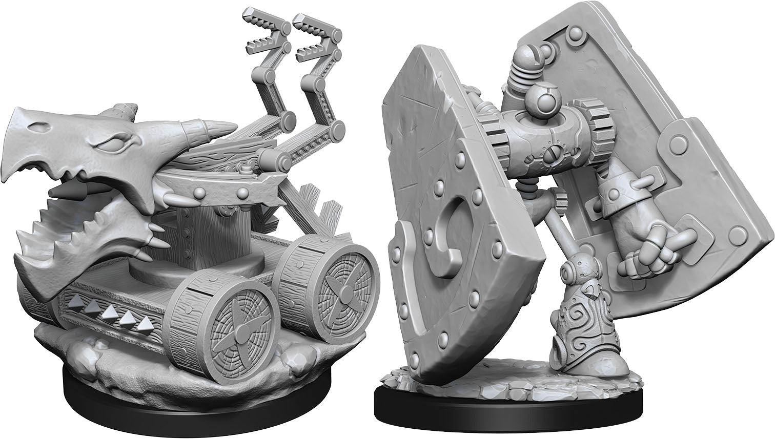 Dungeons & Dragons: Nolzur's Marvelous Unpainted Miniatures - W15 Stone Defender & Oaken Bolter