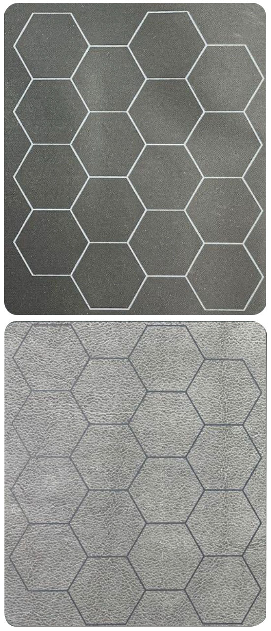 Megamat: 1in Reversible Black-Grey Hexes (34.5in x 48in Playing Surface)