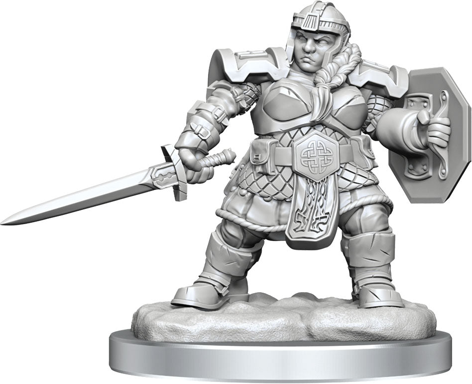 Dungeons & Dragons: Nolzur's Marvelous Unpainted Miniatures - W16 Dwarf Fighter Female